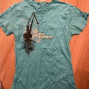Foo Fighters Teal Graphic T-Shirt